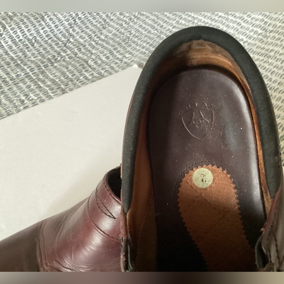Ariat brown leather clogs very comfy size 9 - Picture 4 of 7